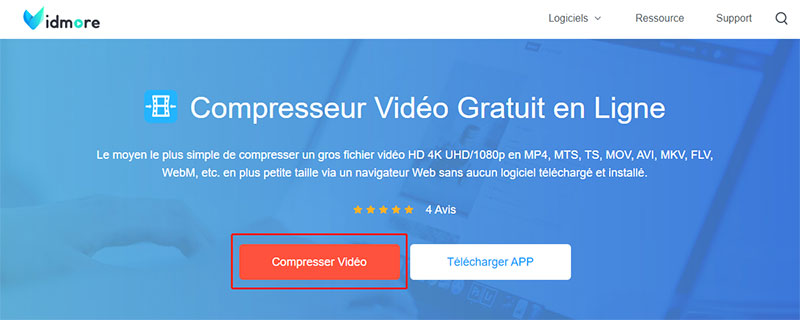 Compresseur Vidéo Gratuit en Ligne