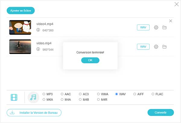 Convertir MP4 en WAV en ligne