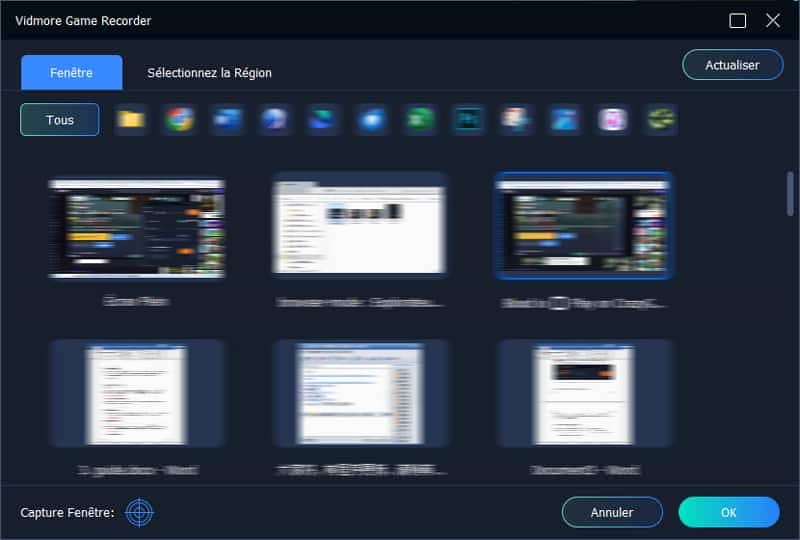 Sélectionner Enregistreur Vidéo
