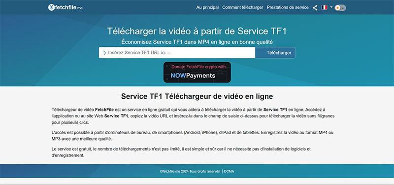 Téléchargeur de vidéo FetchFile