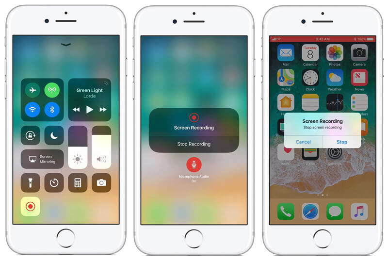 Enregistrer l'écran iPhone iOS