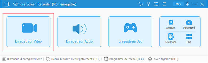 Selectionner Enregistreur Vidéo