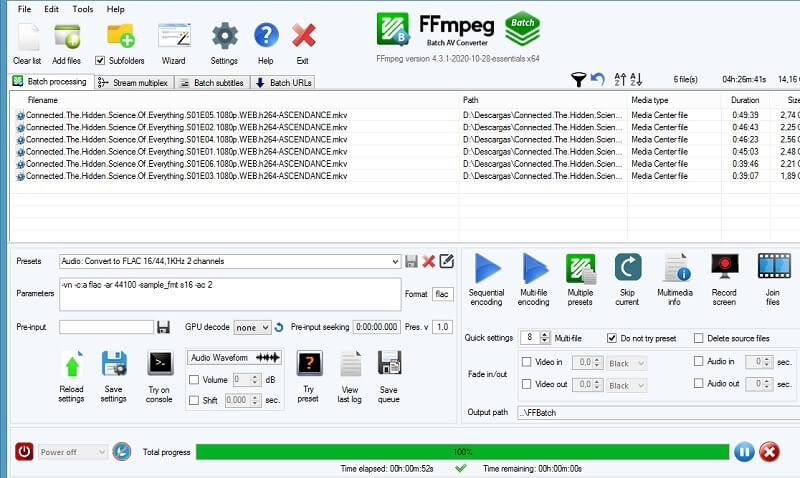 Convertisseur AAC en AC3 dans FFMPEG