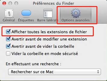 Afficher / masquer les extensions sous Windows