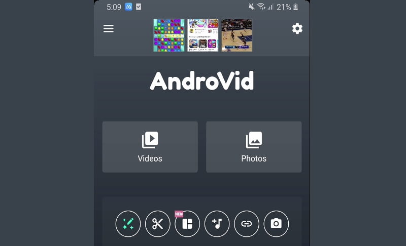 androvid créateur de film android