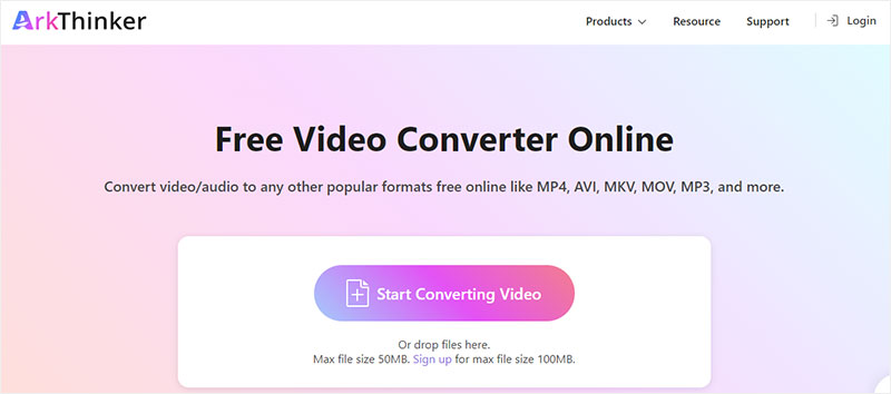 ArkThinker Free Video Converter Online