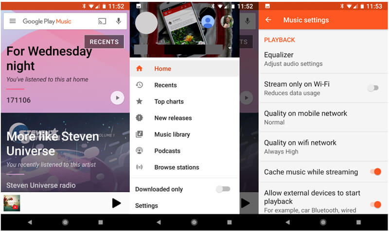 Téléchargement automatique de musique sur Google Play