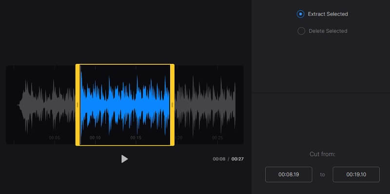 Clideo Audio Cutter Interface Coupeur MP3