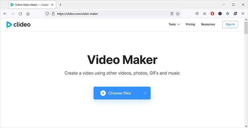 Clideo Video Maker