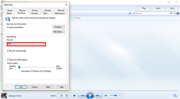 Convertir flac en lecteur multimédia windows mp3