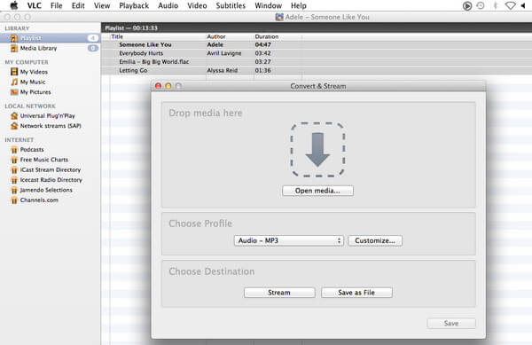 Convertir FLAC en MP3 avec VLC
