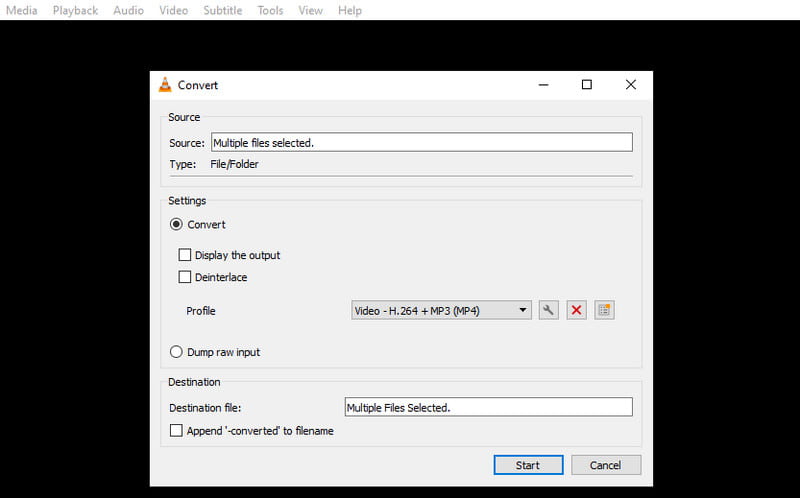 Convertir l'audio en MP4 avec VLC