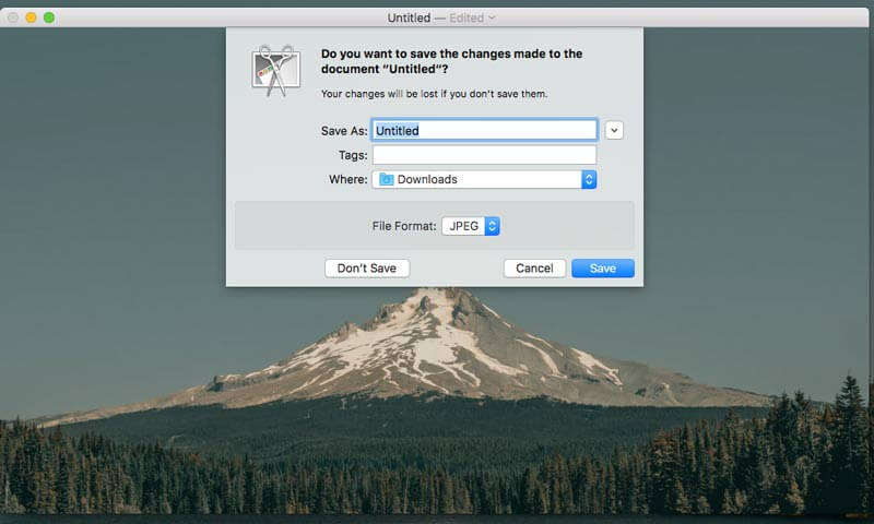 Recadrer une capture d'écran sur Mac avec Grab