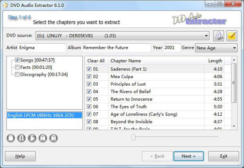 Extracteur audio DVD