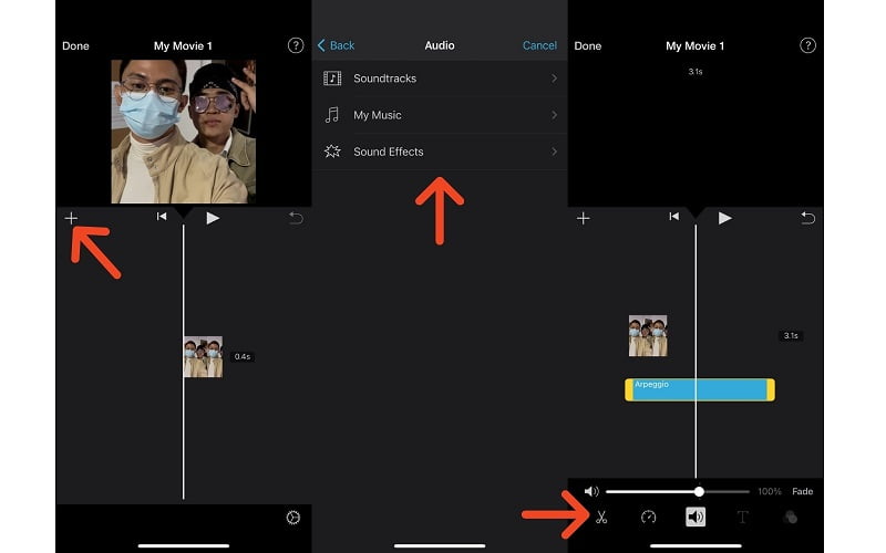 Modifier la musique sur iMovie iPhone