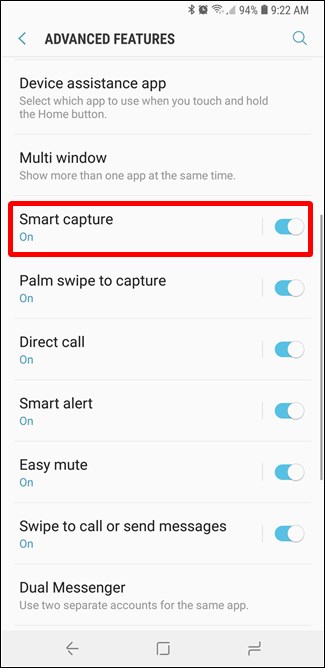 Activer Smart Capture