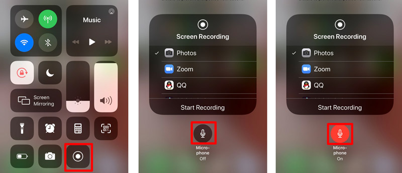 Activer l'enregistrement sonore sur iOS