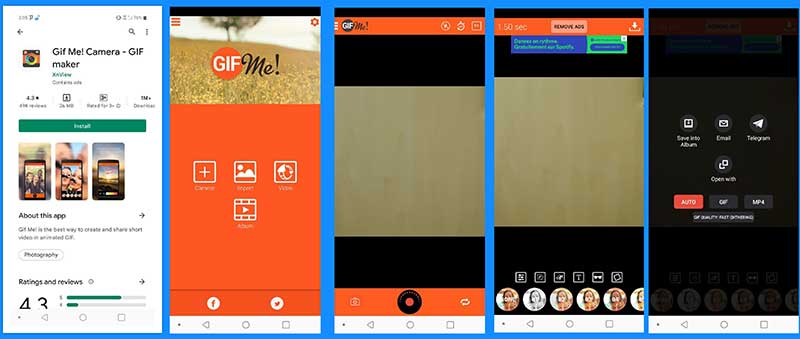 Gif Me sur Android