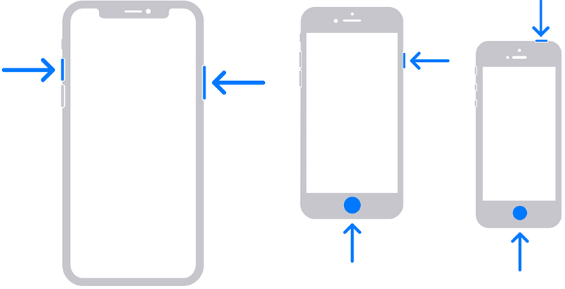 iPhone X et versions ultérieures prennent une capture d'écran