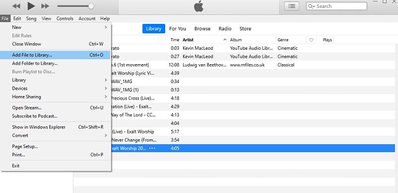 iTunes Charger une chanson sur iTunes