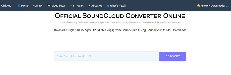 Klickaud Soundcloud To Mp3 Downloader en ligne