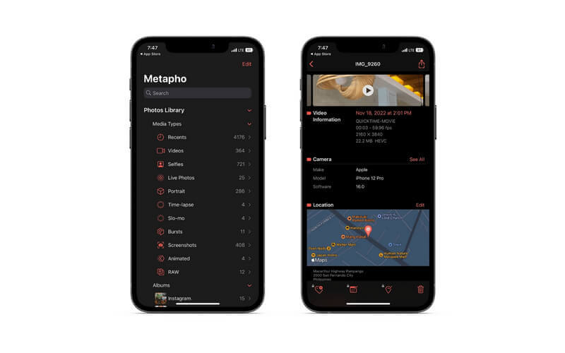 Supprimer les métadonnées sur iPhone avec Métapho