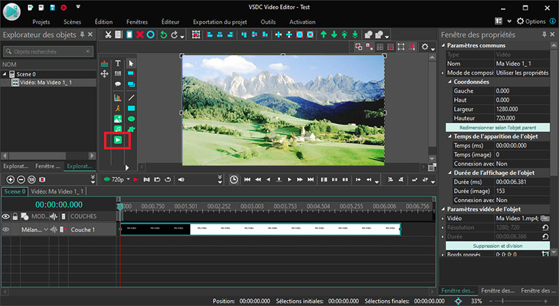 Faire le montage vidéo avec VSDC Free Video Editor