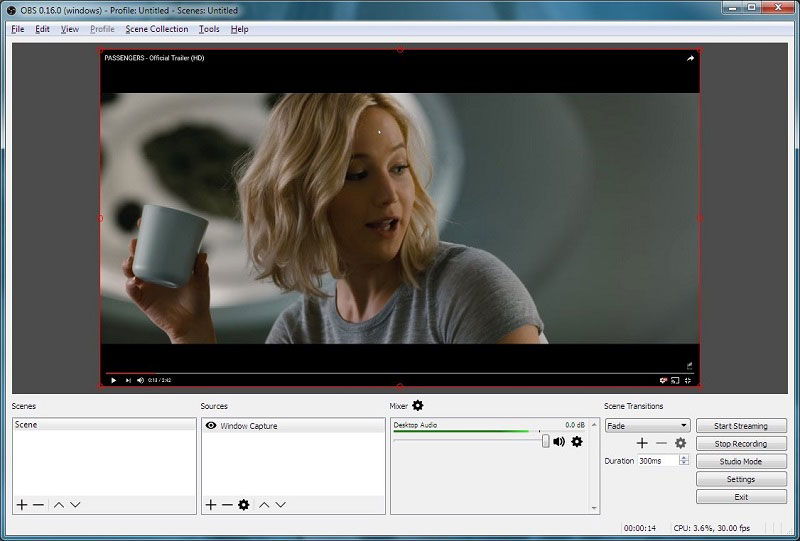 Logiciel Open Broadcaster