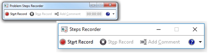 Activer Windows Steps Recorder
