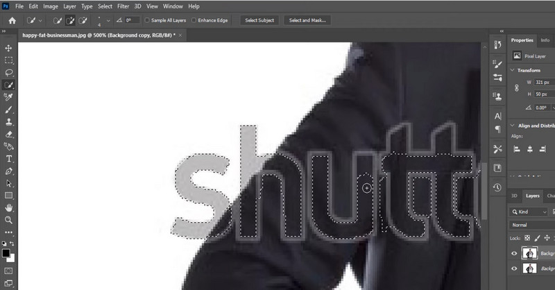 Enlever le filigrane de Shutterstock avec Photoshop