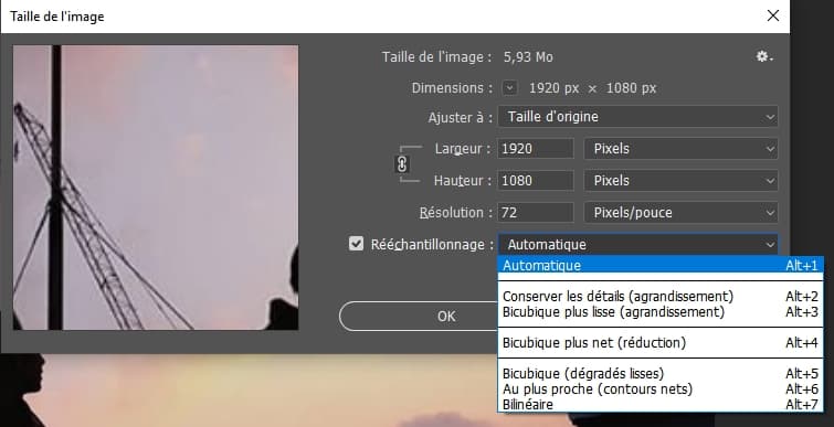 Améliorer la qualité d'image dans Photoshop