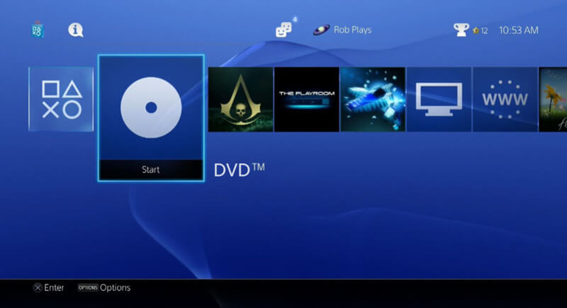 Lire des DVD sur PS4 