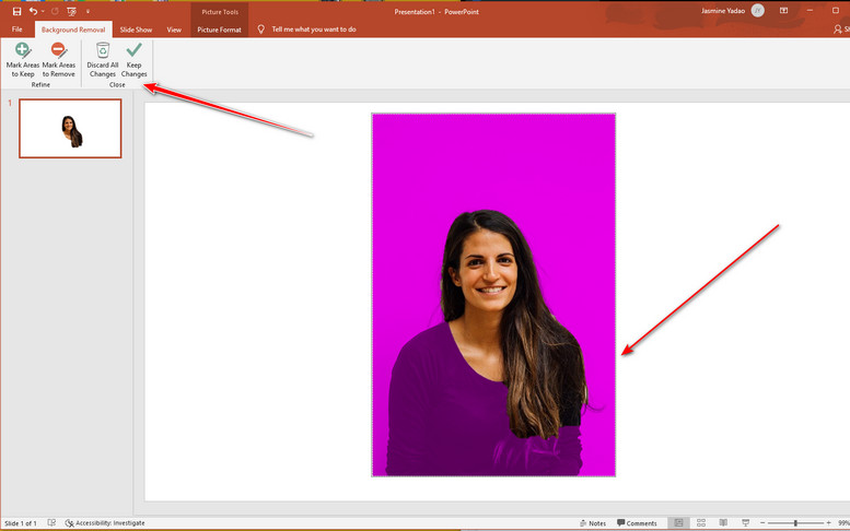 Rendre une image transparente dans PowerPoint