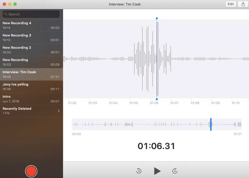 Enregistrer de l'audio avec des mémos vocaux