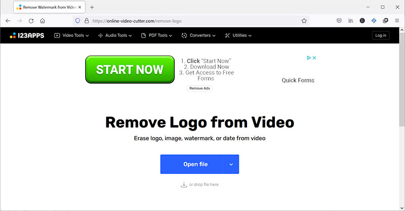 Remove logo from vidéo