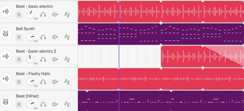 Éditeur audio de l'interface SoundTrap