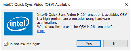 Utiliser QSV Encorder
