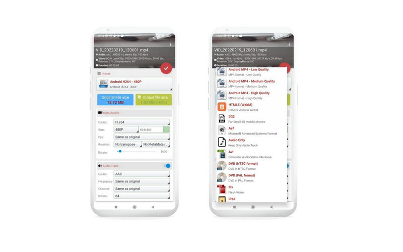 Interfaces d'usine de format vidéo