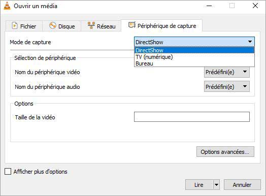 Enregistrer l'audio du PC svec VLC