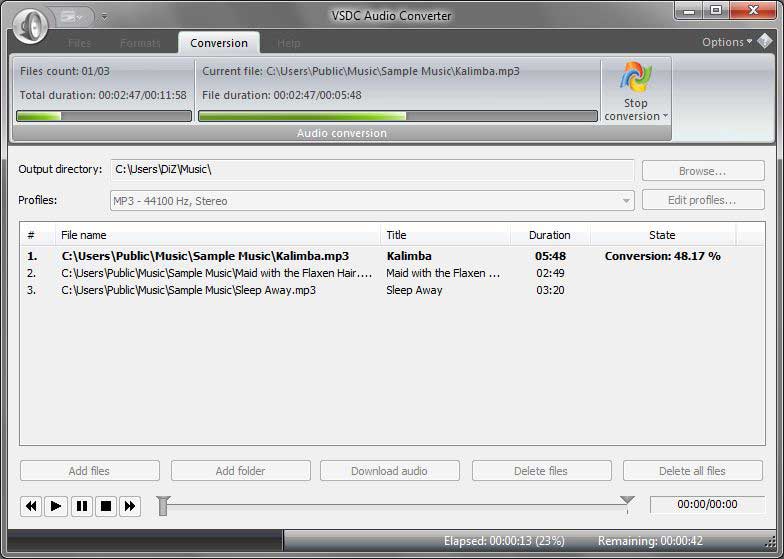 VSDC Free Audio Converter