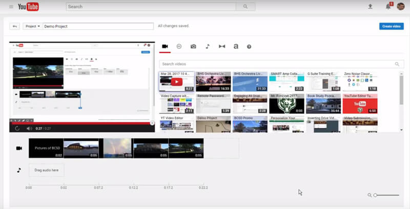 Éditeur vidéo YouTube