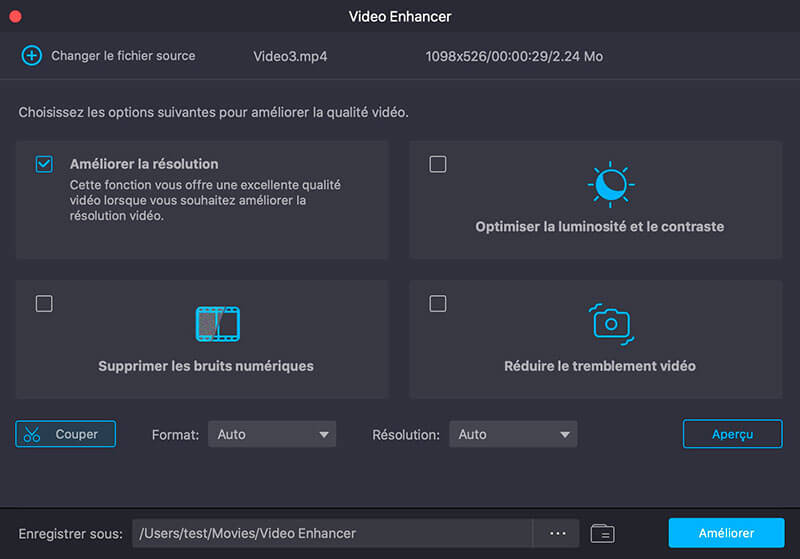 Améliorateur de qualité vidéo